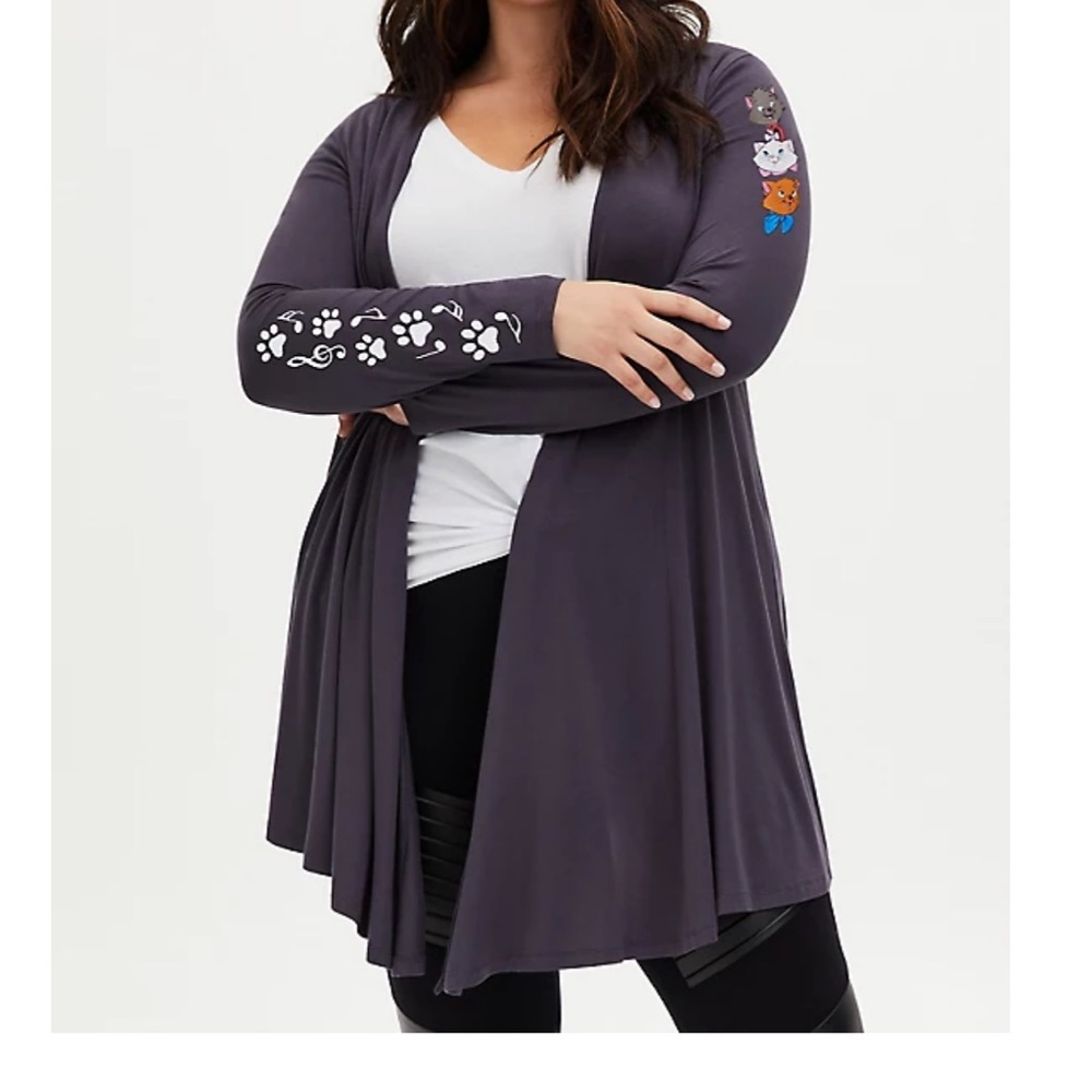 NWT Torrid Disney Aristocats cardigan! SIZE 1